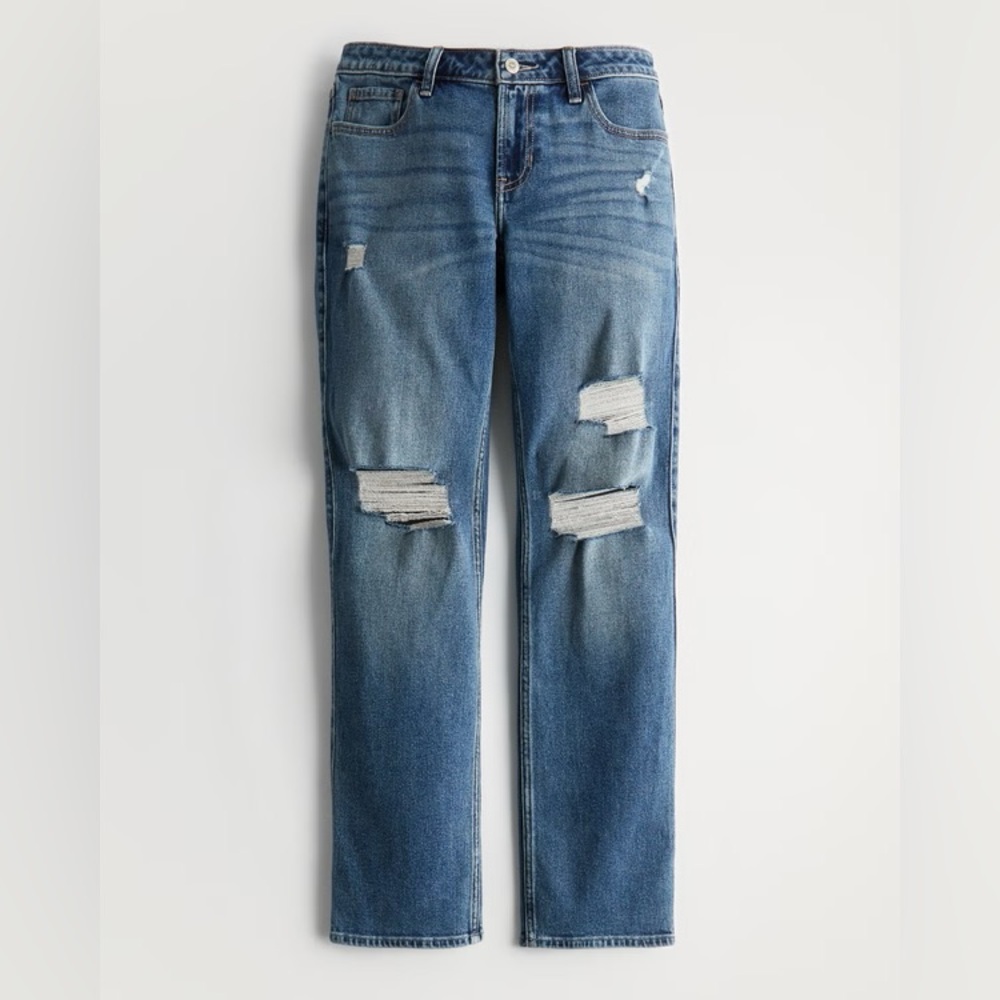 Hollister Low Rise 90s vintage straight Jeans size 7